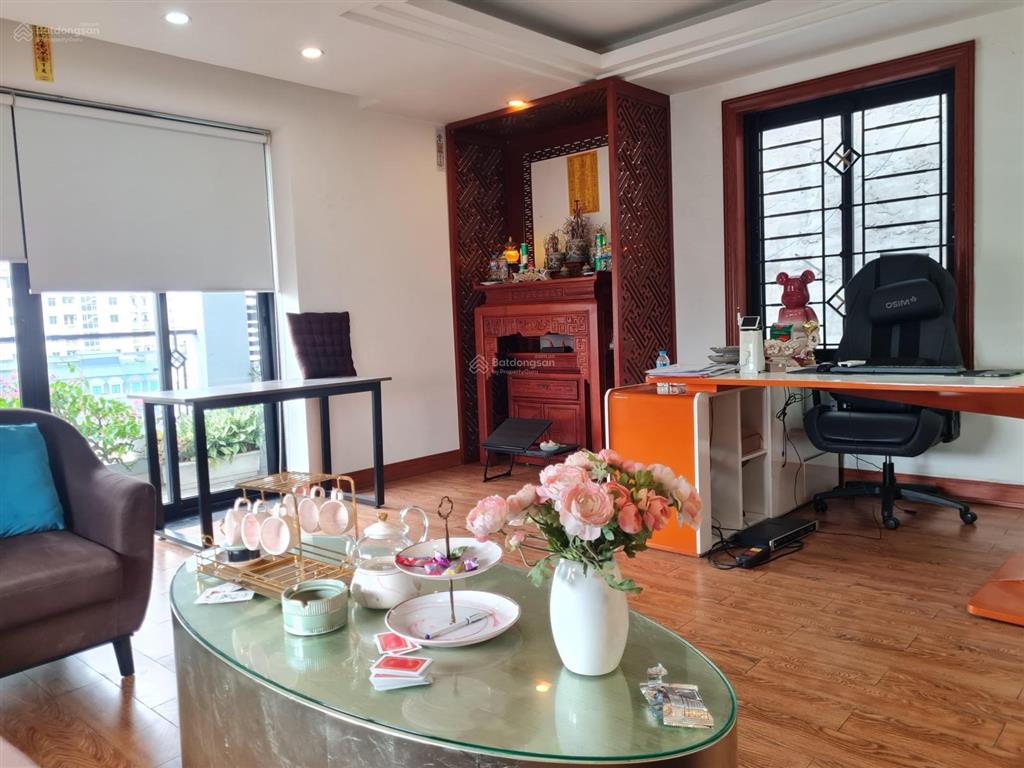 Bán tòa nhà văn phòng vừa ở vừa kinh doanh đường phạm hùng sát kđt mễ trì 7 tầng t.máy, ô tô tránh