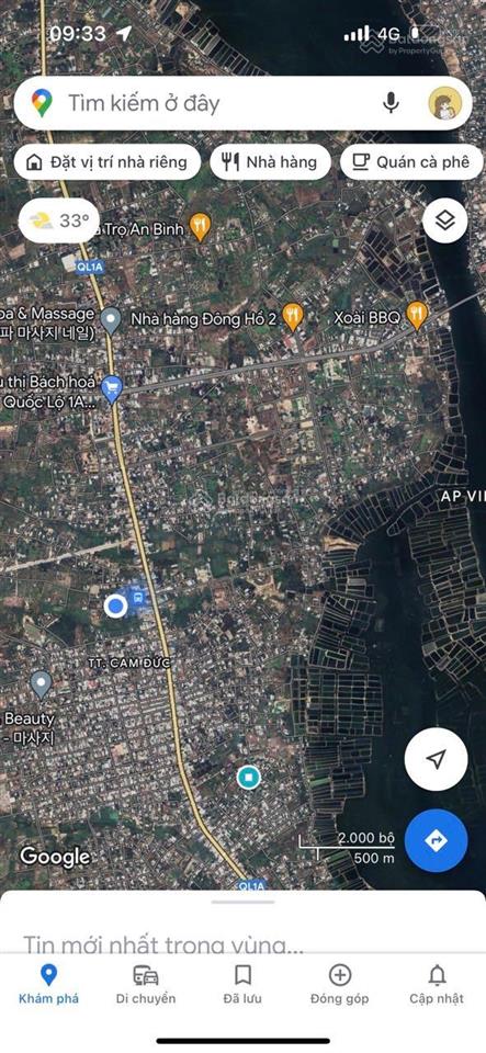 Chủ cần ra nhanh đất có thổ cư sát quốc lộ 1a trung tâm cam đức, giá  0798 347 ***