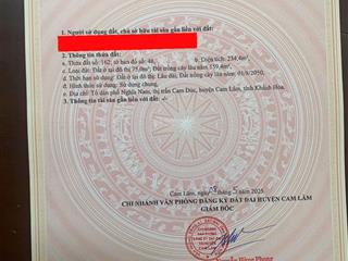 Chủ cần bán nhanh đất trung tâm bàn cờ cam đức có thổ cư.  0798 347 ***