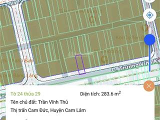 Chủ cần bán nhanh mặt tiền đường trương vĩnh ký trung tâm bàn cờ cam đức.  0798 347 ***