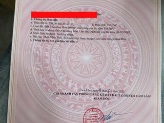 Cần bán gấp đất có thổ cư đường nhựa 16m khu dân cư cam hiệp nam.  0798 347 ***