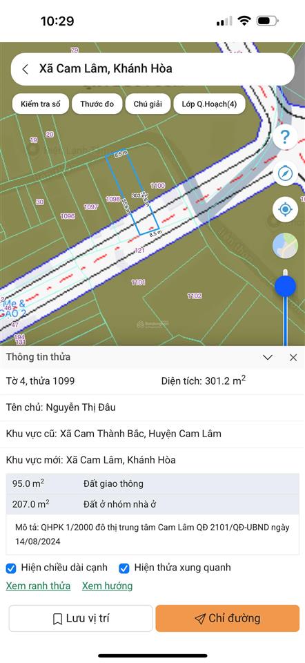 Chủ cần ra nhanh đất ở khu dân cư gần đầm thuỷ triều cam lâm.  0798 347 ***