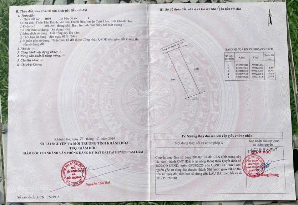 Chủ cần ra nhanh đất ở khu dân cư gần đầm thuỷ triều cam lâm.  0798 347 ***