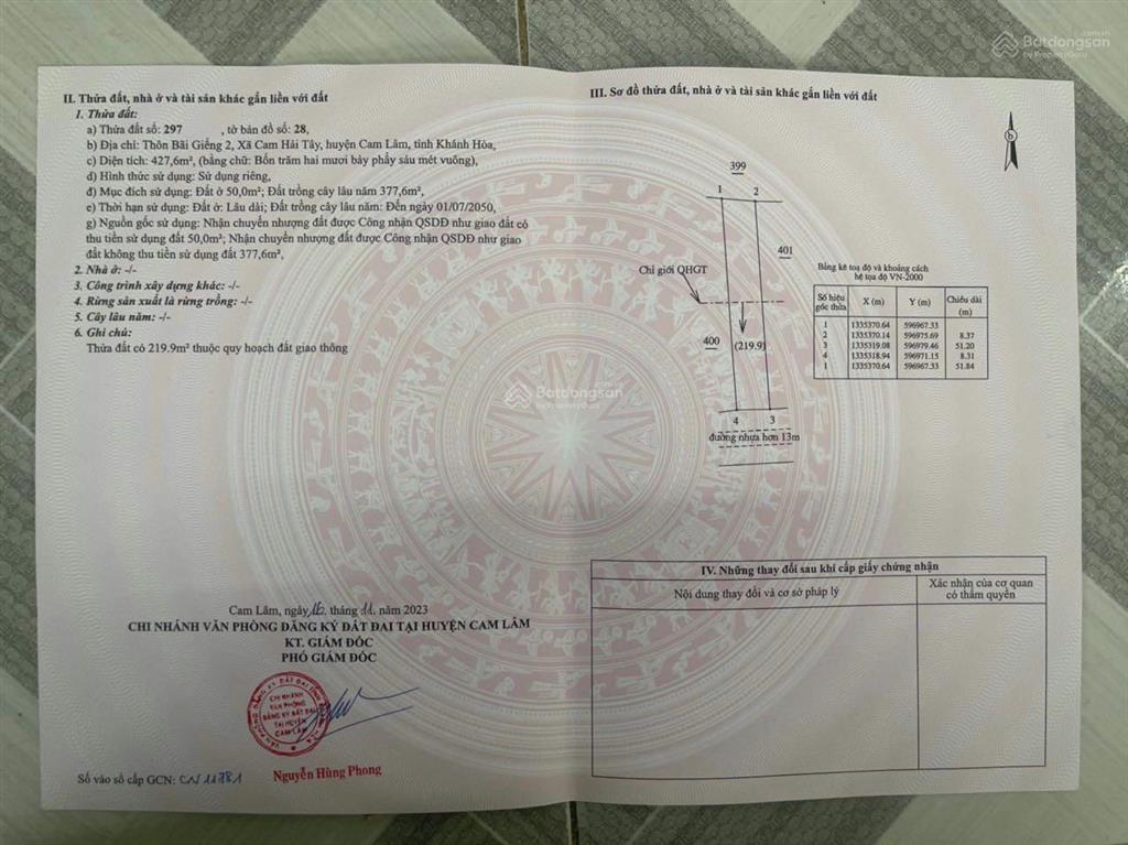 Chủ cần ra nhanh mặt tiền đinh tiên hoàng có thổ cư giá đầu tư.  0798 347 ***