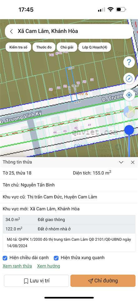 Chính chủ cần ra nhanh đất mặt tiền đường trương vĩnh ký quy hoạch 40m, full thổ cư.  0798 347 ***