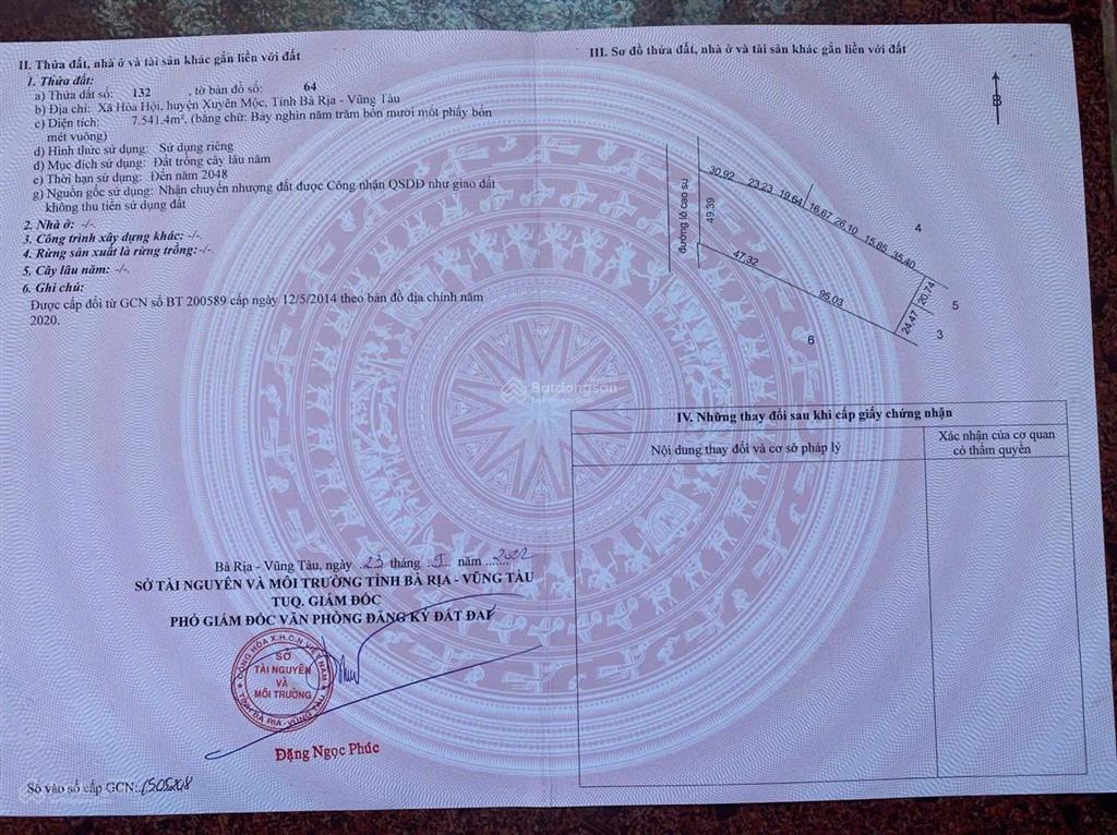 Chính chủ bán đất 10.500m² giá 19 tỷ, tỉnh lộ 329 hòa hội, xuyên mộc, bà rịa vũng tàu