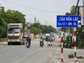 Bán gấp đất tại đường 21a  gần điểm bus ngã 4 vai réo hoà lạc, diện tích 487.4 m2 (400m2 thổ cư)