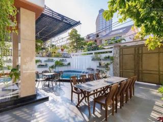 Bán biệt thự siêu đẹp khu kim ngân gần biển bãi sau thùy vân 299m² hồ bơi, nội thất cao cấp