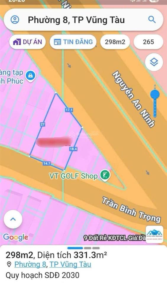 Bán đất 2 mặt tiền xây khách sạn 7 tầng bãi sau thuỳ vân 294m² khu sầm uất, giá tốt chỉ 29 tỷ