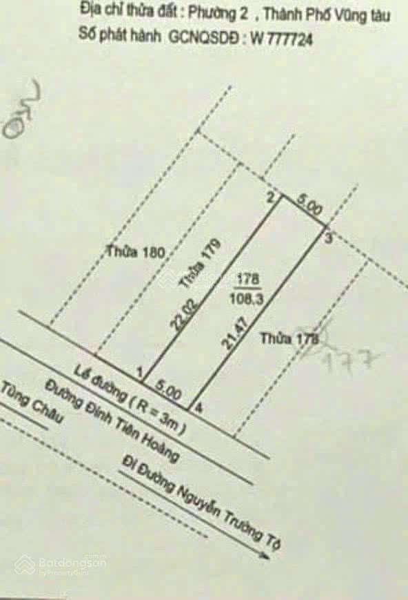 Bán đất xây khách sạn mặt tiền đinh tiên hoàng 210m² full thổ cư gần biển bãi trước, phố tây