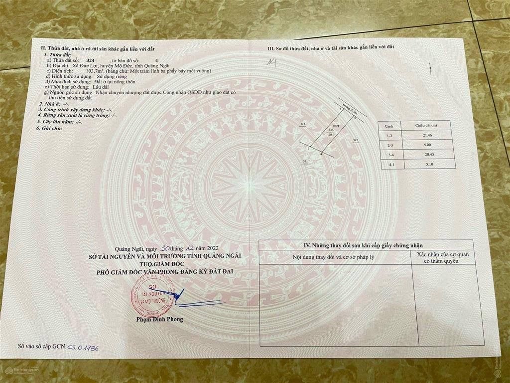 Bán 5 lô liền kề xã đức lợi đường ô tô thông ra biển ra sông 2 bên, giá chỉ 420tr tl tôt