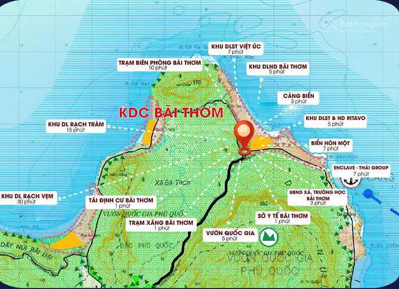 Cần bán gấp lô tái định cư bãi thơm, phú quốc, diện tích 138m2, giá 1,2 tỷ (có thương lượng)