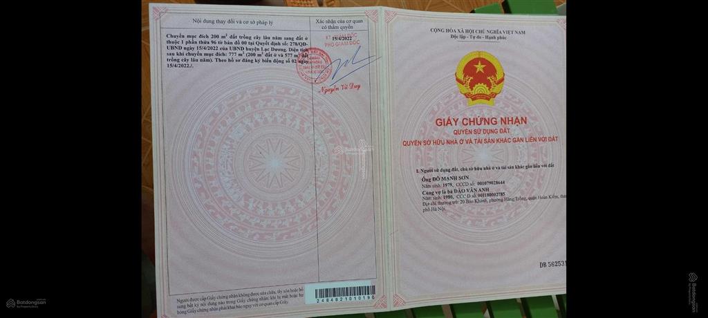 Chính chủ bán nhà, đất 3500m2 giá 5,5 tỷ gần ubnd xã đạ nhim & ql 27c. đất đã có gcn (đất ở + cln)