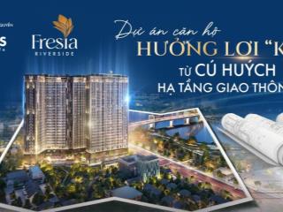 Mở bán căn hộ fresia riverside giá cđt chỉ 180 triệu view sông đối diện aeon mall