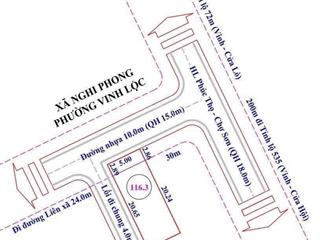 Bán đất đẹp nghi phong đường nhựa rộng giá chỉ 2 tỷ 150 triệu gần thpt nghi lộc 3