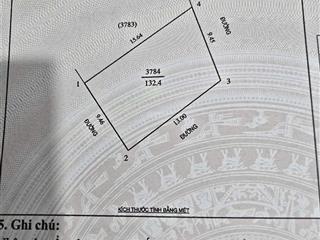 Bán lô góc 132,4 m2 nghi phong giá 1 tỷ 680 triệu ba mặt tiền đường bê tông