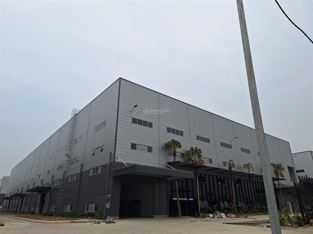 Cho thuê kho, xưởng mới khu bình giang dt 100.000m2(chia lẻ theo y/c) ốp panel cần trục 20t pccc