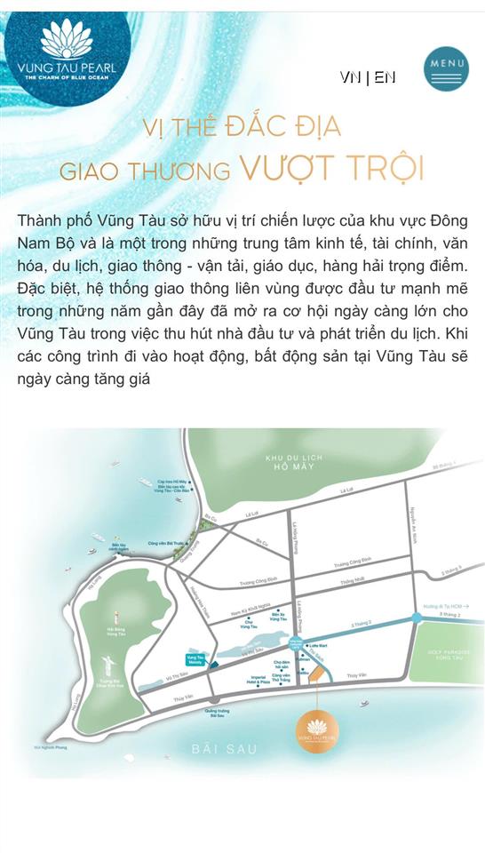 Căn hộ 1pn view biển, cắt lỗ 100tr vũng tàu pearl,  host thủy 0901 681 ***