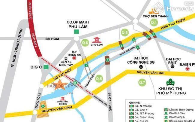 Bán ch 2pn + 2wc, 65m2, green river  phạm thế hiển, q8, tp.hcm, 2,6 tỷ , sổ chờ sẵn