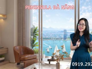 Độc quyền peninsula đà nẵng chiết khấu 1,1 tỷ căn hộ 2 mặt tiền 77,6m²  2pn  view triệu đô