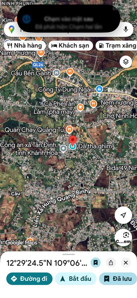 Bán nhà xã ninh bình, ninh hòa, tổng dt 530m qh 100% thổ cư, giá chỉ 6tr/m2,  0904 240 ***