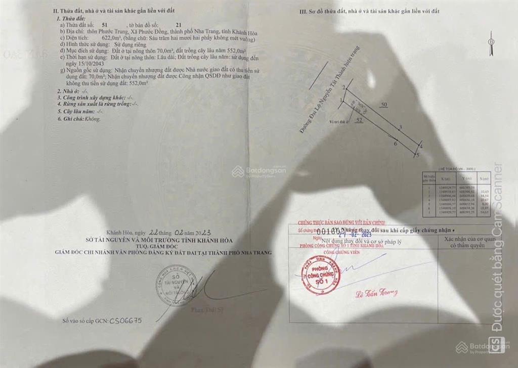 Bán nhanh lô đất 622m2 mt nguyễn tất thành, xã phước đồng, vị trí cực hiếm, duy nhất 1 lô