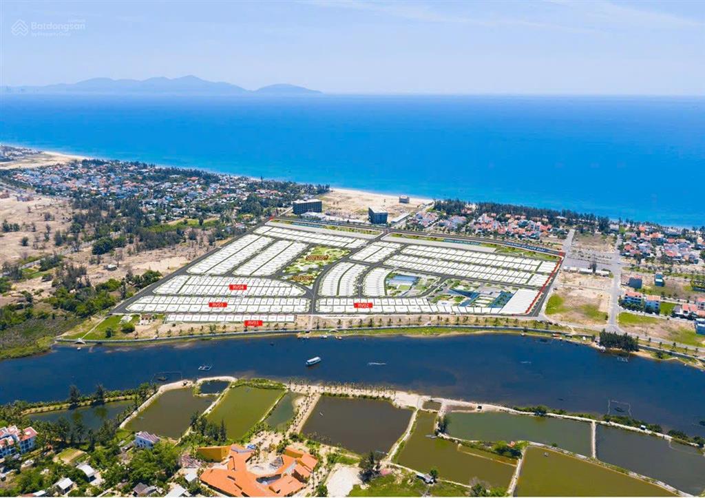 Bán đất trường sa, cẩm an, hội an, quảng nam, 39 triệu / m2, 350 m2, mặt tiền 12m view sông trà quế