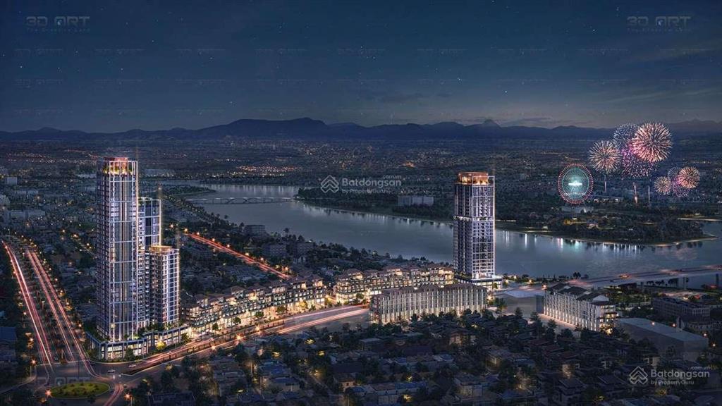 Siêu phẩm căn góc 3pn 99,6m2 panoma 2 view 360 độ pháo hoa  sông hàn  biển  khu danang downtown