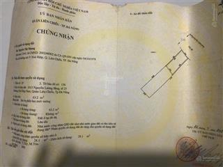 Cần bán mặt tiền đường nguyễn lương bằng gần biển view sông cu đê, liên chiểu