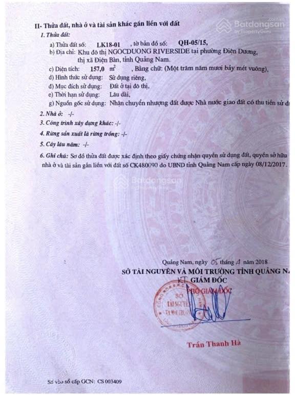 Lô góc ngọc dương riverside, điện ngọc, 5,6tỷ, 157m2, view đẹp hot! cách sông 50m. cách biển 500m