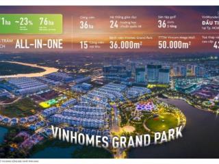 Giỏ hàng bán the beverly  vinhomes grand park  view trực diện công viên 36ha
