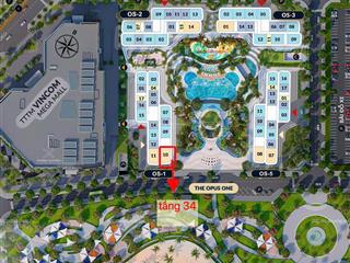 Bán căn hộ 3pn 2wc opus one  view trực diện công viên 36ha, sát bên vincom megamall, view sông
