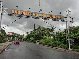 Bán đất lô góc khu biệt thự anh dũng 3  dương kinh  dt 327m2  mt 17m  giá bán 36 triệu/m2