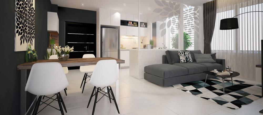 Cần bán căn hộ soho riverview cao ốc bình quới 1, đường 2 chiều xô viết nghệ tĩnh, 2pn, 2wc