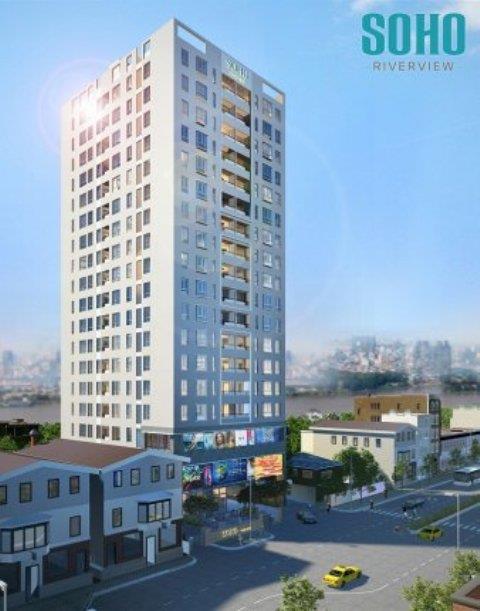 Cần bán căn hộ soho riverview cao ốc bình quới 1, đường 2 chiều xô viết nghệ tĩnh, 2pn, 2wc