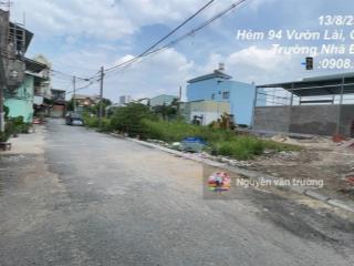 Bán đất mặt tiền hẻm 94 vườn lài vào 1 sẹc hẻm thông .4mx12.5m hay 4mx17m hay 5x26m