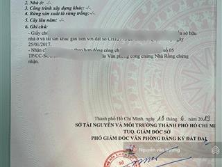 Bán đất thạnh xuân 25 đuong vào cầu 3 phụ .5mx17.2m