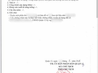 Bán đất phường thới an gần uỷ ban quận 12, giá tốt 8.4mx50m