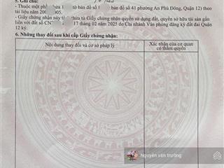 Bán đất 1 sẹc hẻm 94 vuon lài thông ra hẻm 140