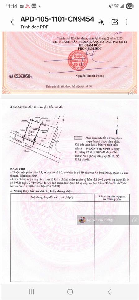 Bán đất mặt tiền hẻm 306 vườn lài vào 1 sẹc, cách cầu sắt qua gò vấp 400m