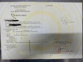 Bán đất tặng nhà cấp 4 vị trí đẹp, gần chợ kd đỉnh, mặt đường rộng tả thanh oai, thanh trì