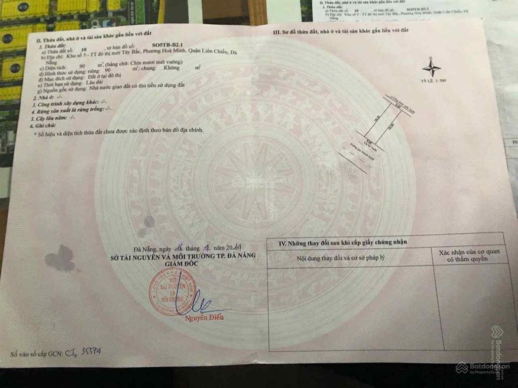 Bán lô đất hàng hiếm mt phú thạnh 8, ngay tthc liên chiểu