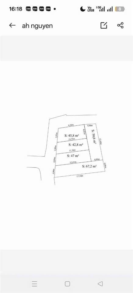 Bán lô đất 50,6 m² ngõ ô tô vào tại phố tiểu trà hưng đạo dương kinh