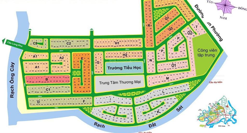 Bán đất nền dự án kdc phú nhuận  phước long b, giá 92tr/m2, 238.5m2