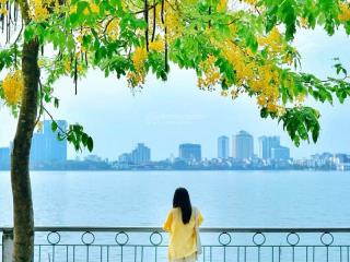 Nhà mặt hồ  hồ tây  50m2 5 tầng  mặt tiền 4.6m  2 view hồ  lô góc