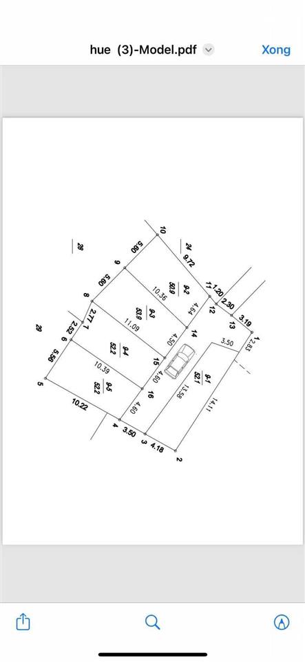 Bán 60.9m2 tt kim bài morning đỗ đất