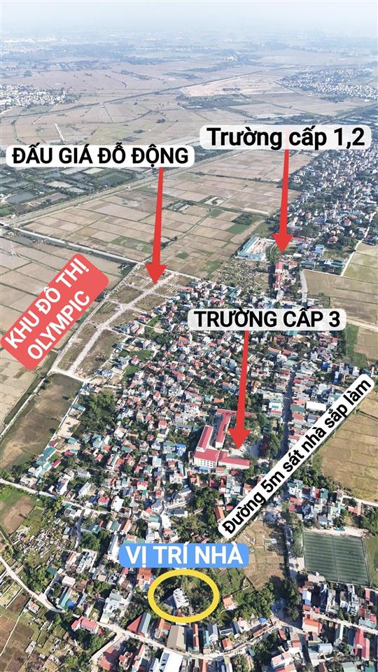 Bán 2 căn nhà mới tinh đỗ động 3 tầng giáp vinolympic chỉ 3.3 tỷ! rẻ nhất thanh oai