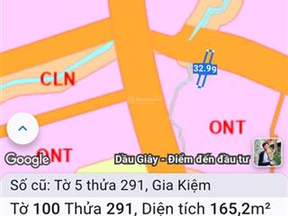Bán đất 165m2, 650 triệu tại đông kim, gia kiệm, thống nhất, đồng nai