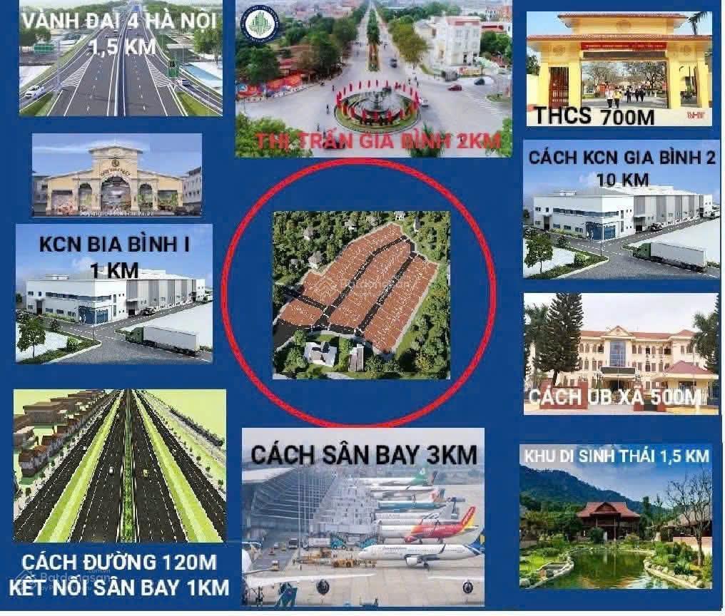 Bán lô đất an quang  lãng ngâm, gia bình, sát ngay chợ núi, gần tl280, dt 92m2 , giá 1 tỷ 600tr