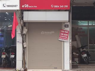 Cho thuê cửa hàng 98 bạch mai  phường bạch mai